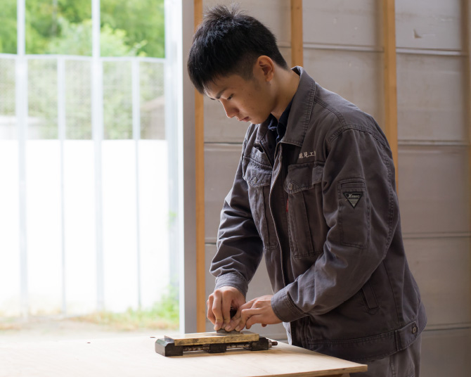 大工見習い　灰川 遊の写真