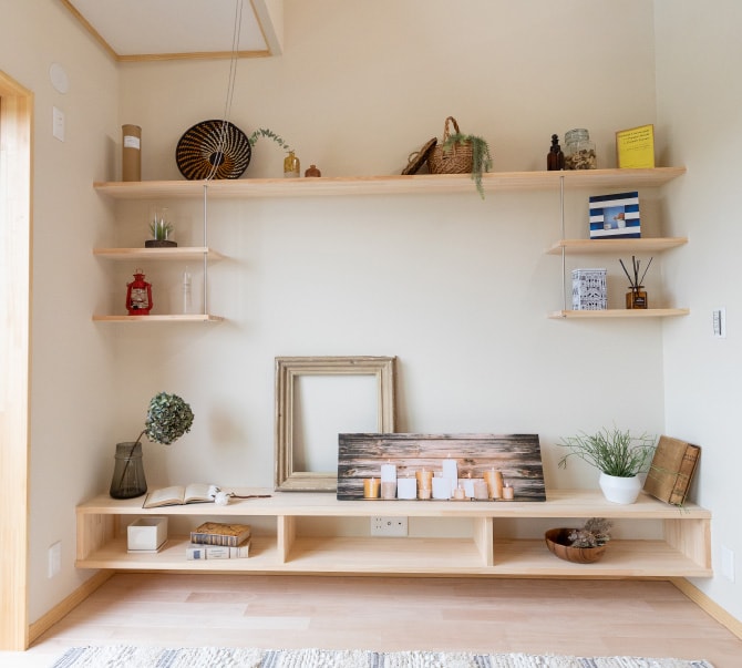 オプションプラン 木春［Koharu］で建てた家のリビングの一角